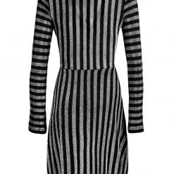 MET1 Clothing Roxy Glitter Mock Wrap Dress 16 MET1 Clothing Roxy Glitter Mock Wrap Dress