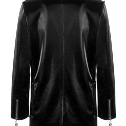 ORI1 Aureole Faux Leather Blazer