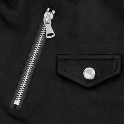 ORI1 CHERILYN FAUX LEATHER FRINGED JACKET Clothing