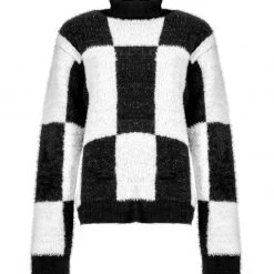 WEI1 Two-Tone Checkerboard Jumper