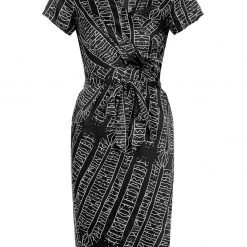 LVT1 Runes Wrap Midi Dress Women