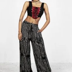 LVT1 Runes Wide Leg Trousers