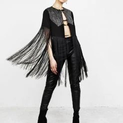 MET1 Women Sharona Fringed Bolero Jacket