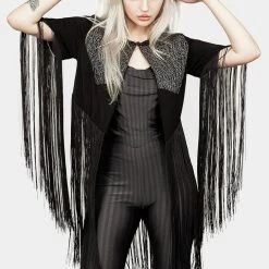 MET1 Women Sharona Fringed Bolero Jacket