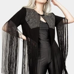 MET1 Women Sharona Fringed Bolero Jacket