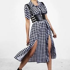 MET1 Women Discordia Midi Shirt Dress