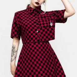 MET1 Women Arcade Mini Skater Skirt