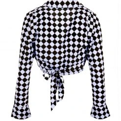 MET1 Women Discordia Collared Wrap Top 17 MET1 Women Discordia Collared Wrap Top