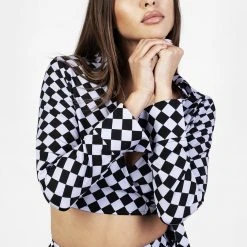 MET1 Women Discordia Collared Wrap Top 12 MET1 Women Discordia Collared Wrap Top