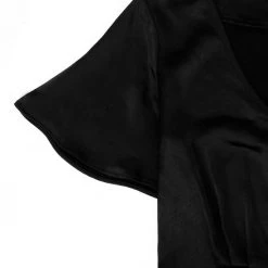 MET1 Women DAMOZEL FIT AND FLARE V NECK MINI DRESS