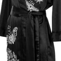 MET1 Clothing Deathmoth Embroidered Kimono