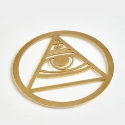 KEO1 ALL-SEEING EYE BRASS COASTER Men