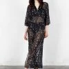 MET1 Cosmos Sheer Kaftan Dress Clothing