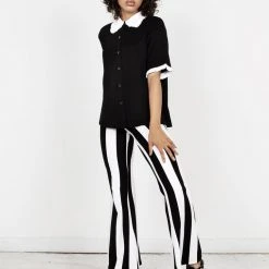 MET1 Clothing Afterlife Stripe Jersey Flares