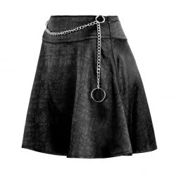 LVT1 TABULARASA MINI SKIRT WITH BELT CHAIN