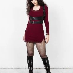 DDS1 Clothing LAETITIA LACE TRIM MINI BODYCON DRESS