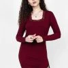 DDS1 Clothing LAETITIA LACE TRIM MINI BODYCON DRESS 1 DDS1 Clothing LAETITIA LACE TRIM MINI BODYCON DRESS