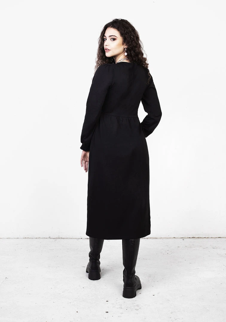 DDS1 DOLLSOME BUTTON DOWN JERSEY MIDI DRESS 5 DDS1 DOLLSOME BUTTON DOWN JERSEY MIDI DRESS