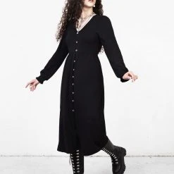 DDS1 DOLLSOME BUTTON DOWN JERSEY MIDI DRESS 14 DDS1 DOLLSOME BUTTON DOWN JERSEY MIDI DRESS