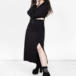 DDS1 DOLLSOME JERSEY MIDI SKIRT Clothing