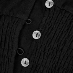 DDS1 DOLLSOME SHIRRED JERSEY CROP TOP