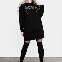 DDS1 VOID DISTRESSED HOODY DRESS Clothing