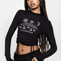 DDS1 Clothing VALEFOR RUCHED CROP TOP