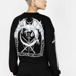 DDS1 Women SMAUG LONG SLEEVE CROP SWEATER