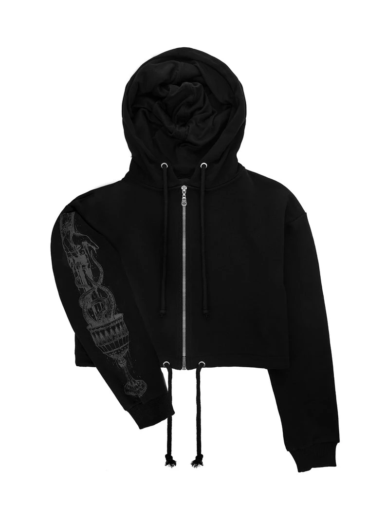 DDS1 GABHAR ZIP UP CROP HOODY 10 DDS1 GABHAR ZIP UP CROP HOODY