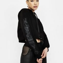 DDS1 GABHAR ZIP UP CROP HOODY 17 DDS1 GABHAR ZIP UP CROP HOODY