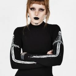 DDS1 SKULTRO MOCK NECK BODYCON DRESS Coming Soon