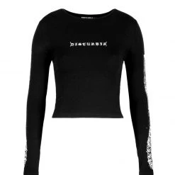 DDS1 Women XENOMORT THUMB SPLIT CROP TOP