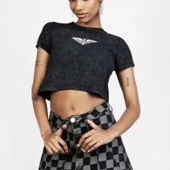 JB1 KERB A-LINE DENIM MINI SKIRT