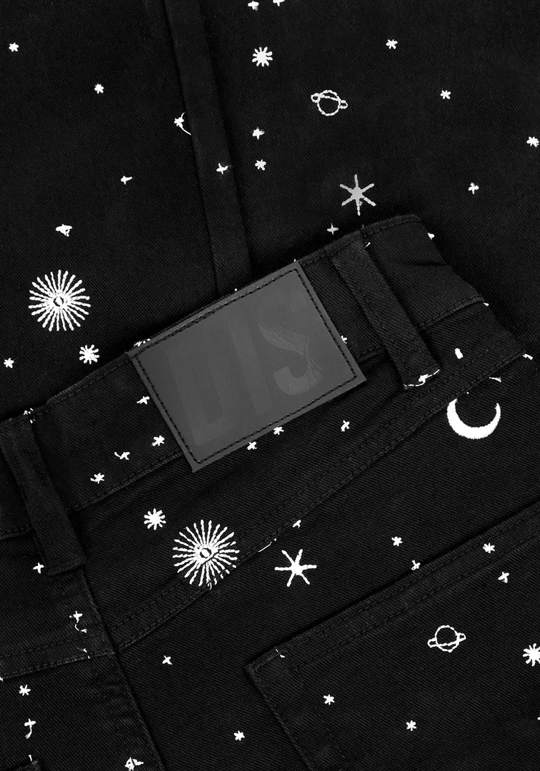 DEN1 CELESTIAL EMBROIDERED JEANS 14 DEN1 CELESTIAL EMBROIDERED JEANS