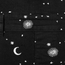 DEN1 CELESTIAL EMBROIDERED DUNGAREES