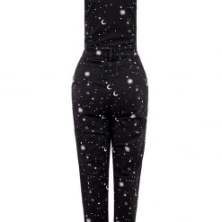 DEN1 CELESTIAL EMBROIDERED DUNGAREES