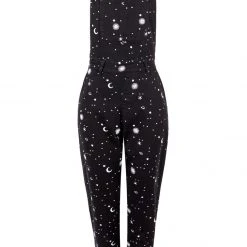 DEN1 CELESTIAL EMBROIDERED DUNGAREES