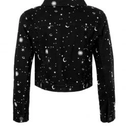 DEN1 CELESTIAL EMBROIDERED DENIM JACKET