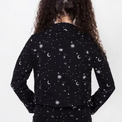 DEN1 CELESTIAL EMBROIDERED DENIM JACKET