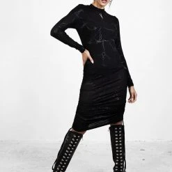 DMT1 Clothing FORTUNE RUCHED MINI DRESS