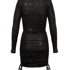 DMT1 Clothing FORTUNE RUCHED MINI DRESS