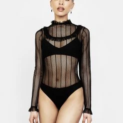 DMT1 Solemn Ruffle Bodysuit Clothing