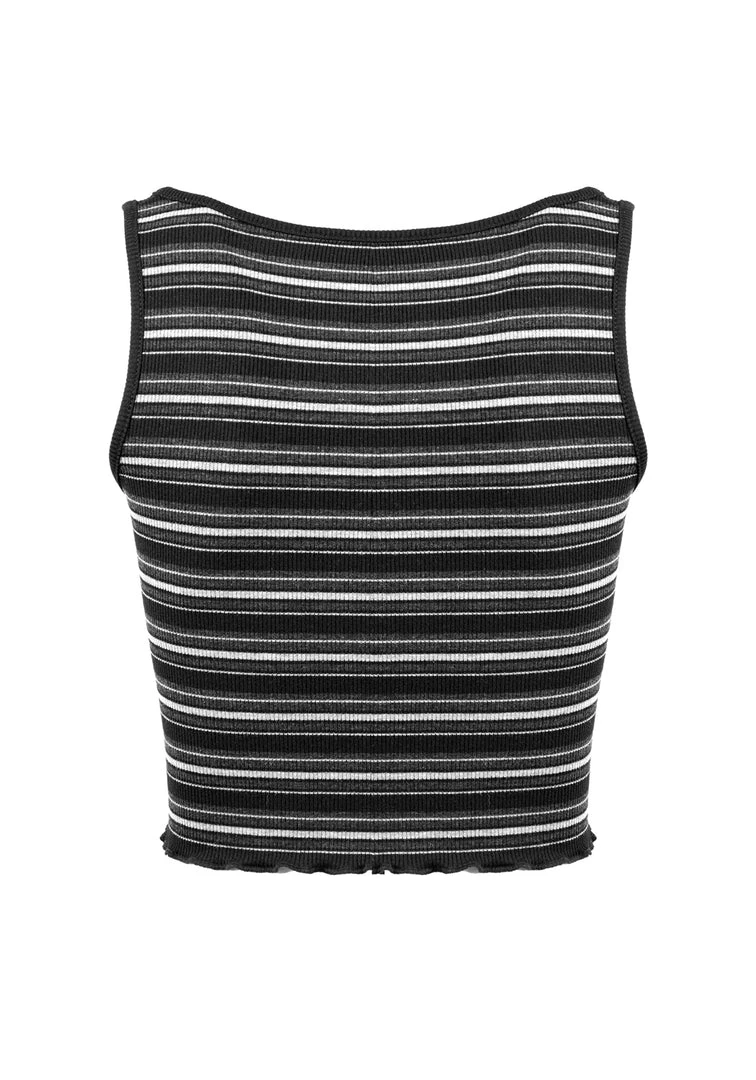 DMT1 Hardcore Stripe Crop Vest Women 11 DMT1 Hardcore Stripe Crop Vest Women