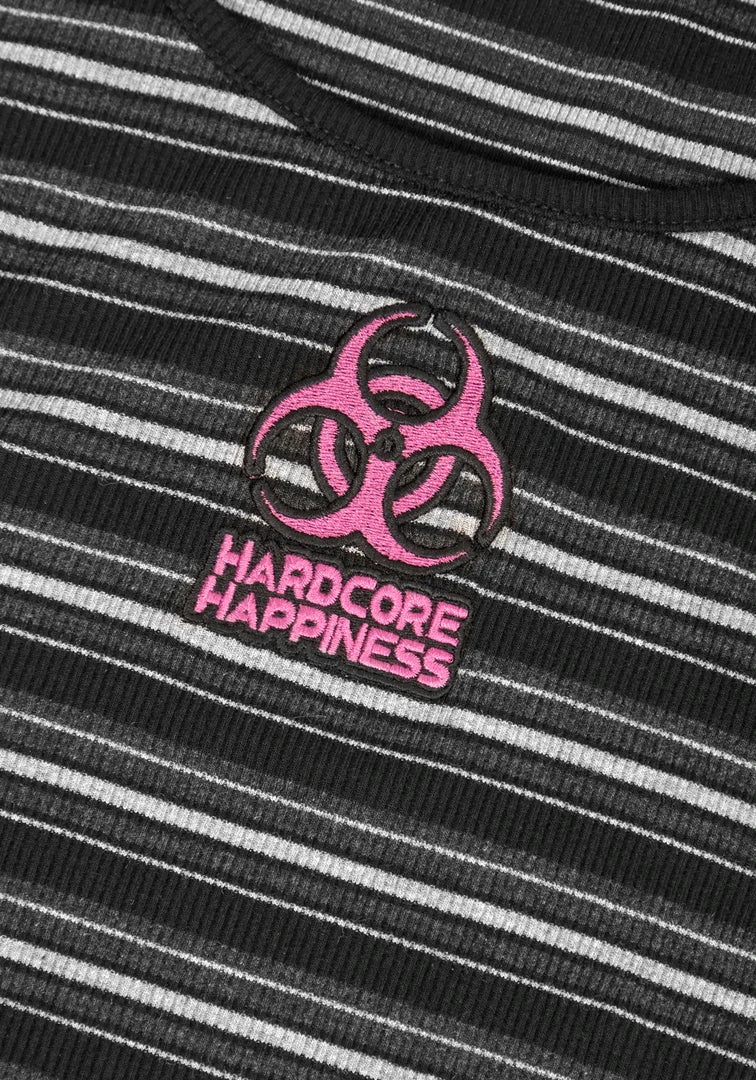 DMT1 Hardcore Stripe Crop Vest Women 4 DMT1 Hardcore Stripe Crop Vest Women