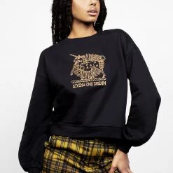 DMT1 Sundream Oversized Balloon Sleeve Sweater