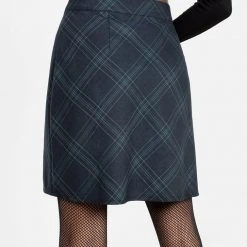 LVT1 LITERATI CHECK MINI WRAP SKIRT 14 LVT1 LITERATI CHECK MINI WRAP SKIRT