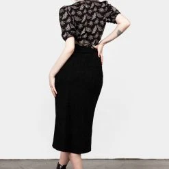 LVT1 Women CABERNET SUEDE MIDI SKIRT 15 LVT1 Women CABERNET SUEDE MIDI SKIRT