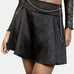 LVT1 TABULARASA MINI SKIRT WITH BELT CHAIN