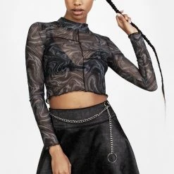 LVT1 TABULARASA MINI SKIRT WITH BELT CHAIN