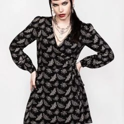 LVT1 MORTMOTH WRAP MINI DRESS Coming Soon